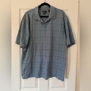 ARROW Men’s Classic Fit Polo Blue Gray XL